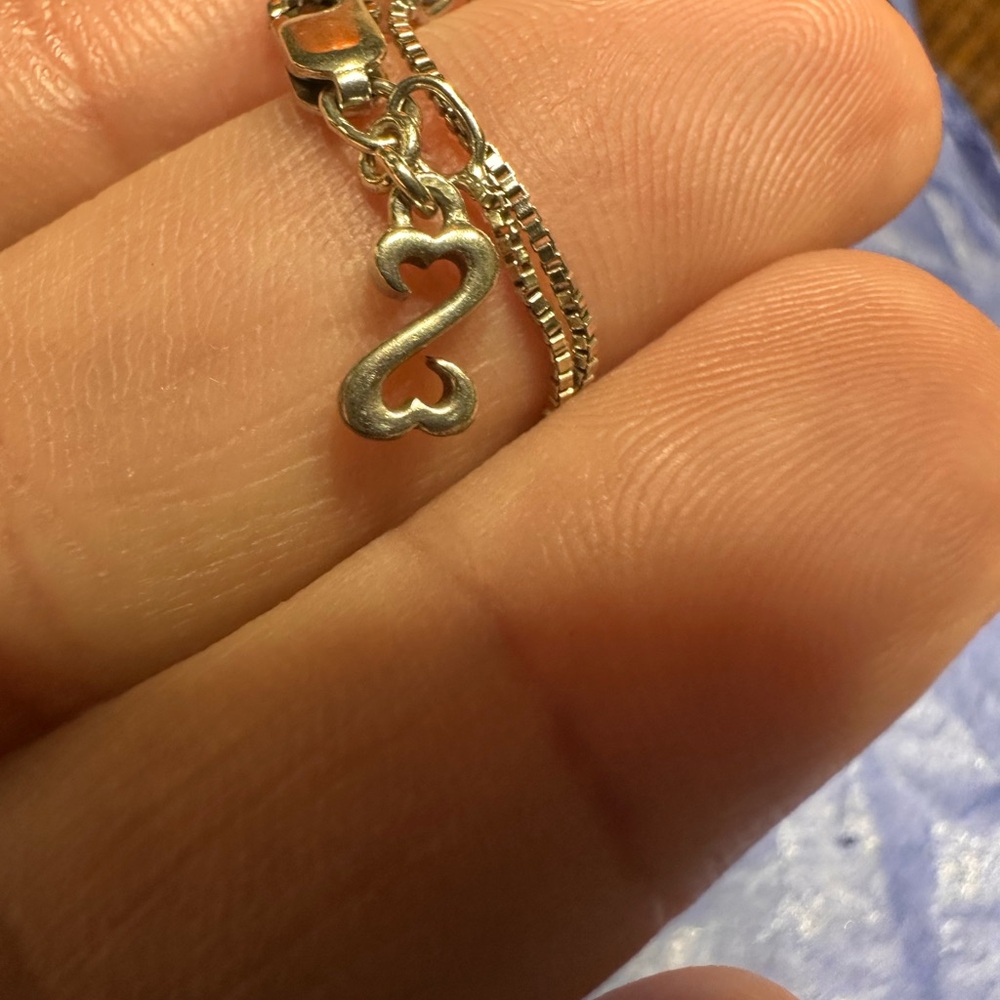 Elegant Sterling Silver Heart Pendant Necklace from Kay Jewelers - Picture 3 of 4